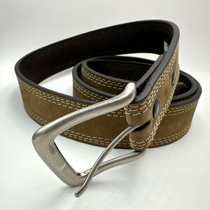 Carhartt Detroit Leather Triple Stitch Belt A000550720 NO KEEPER